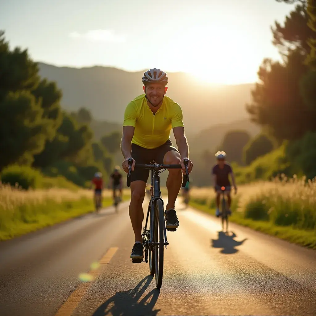 Hombre leyendo un libro sobre bienestar y fitness.